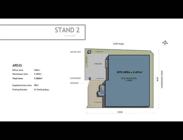5,579M² WAREHOUSE TO LET IN WADEVILLE